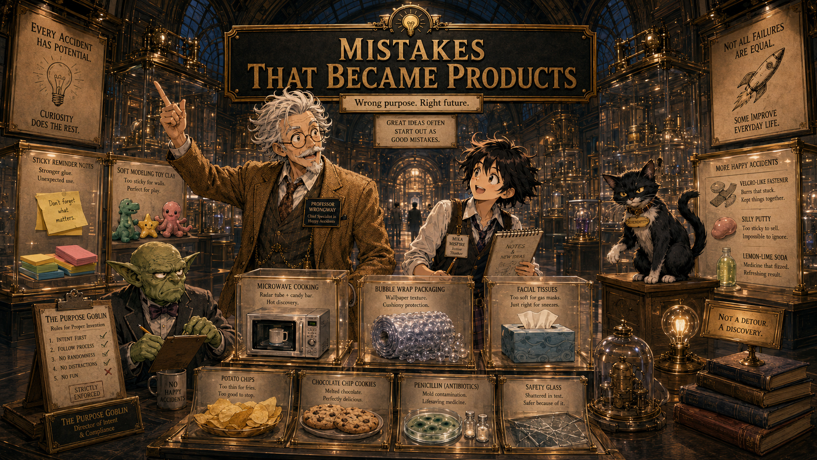 Mistakes That Became Products museum gallery.