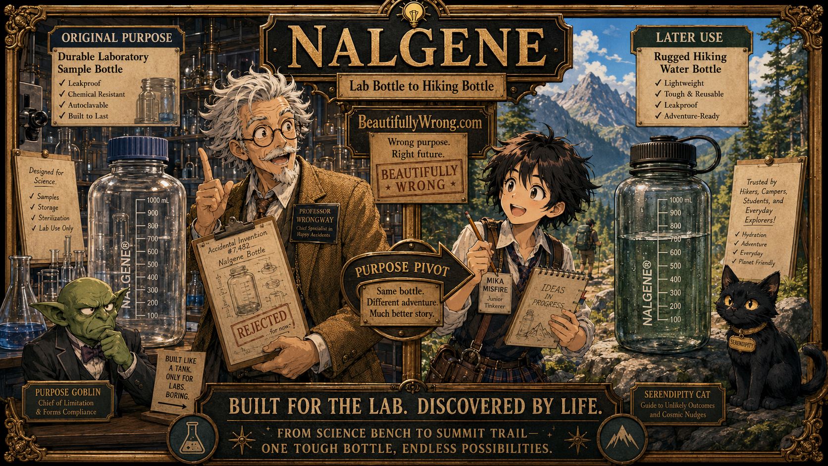 Nalgene Bottles exhibit.