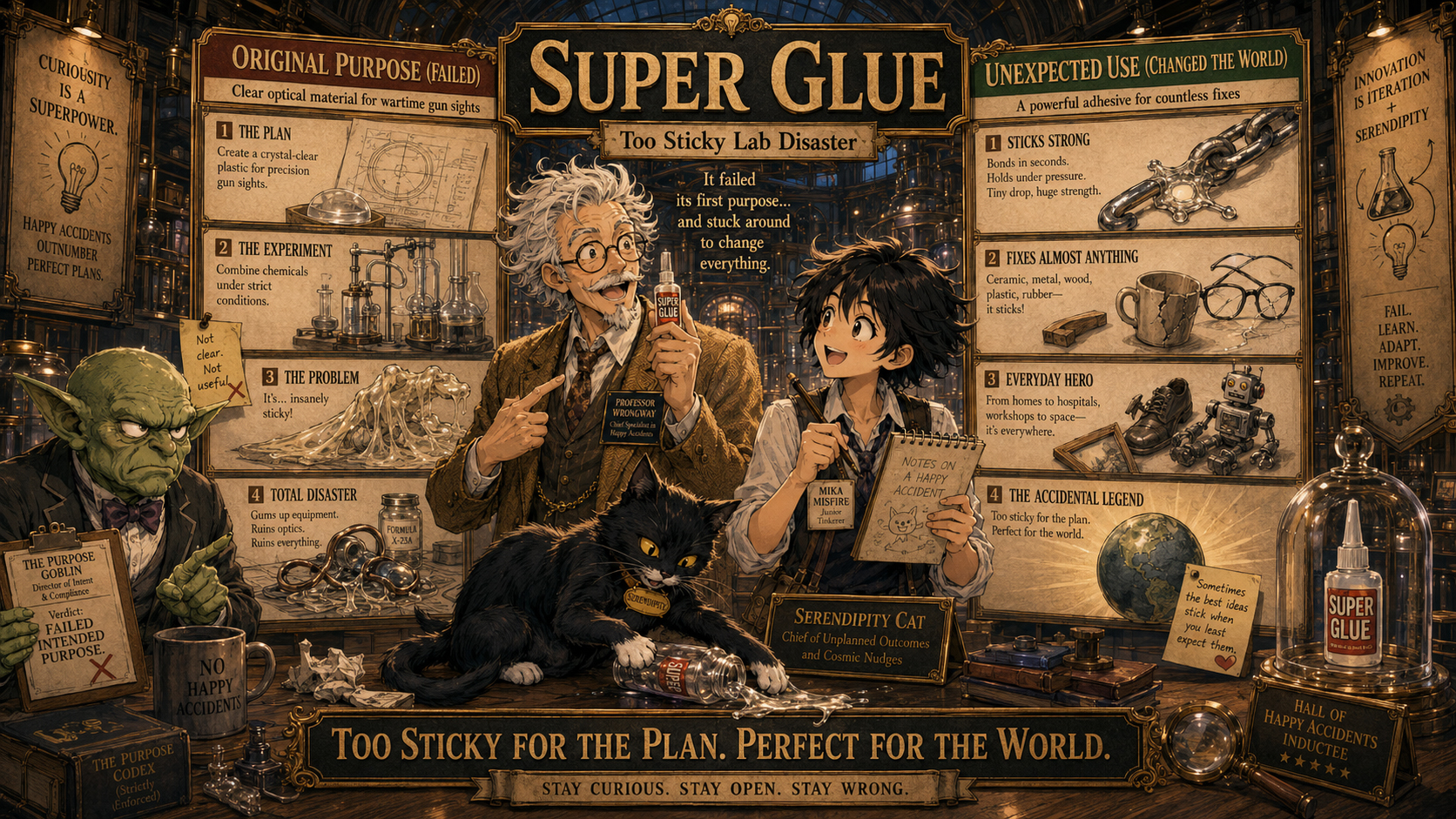 Super Glue exhibit.